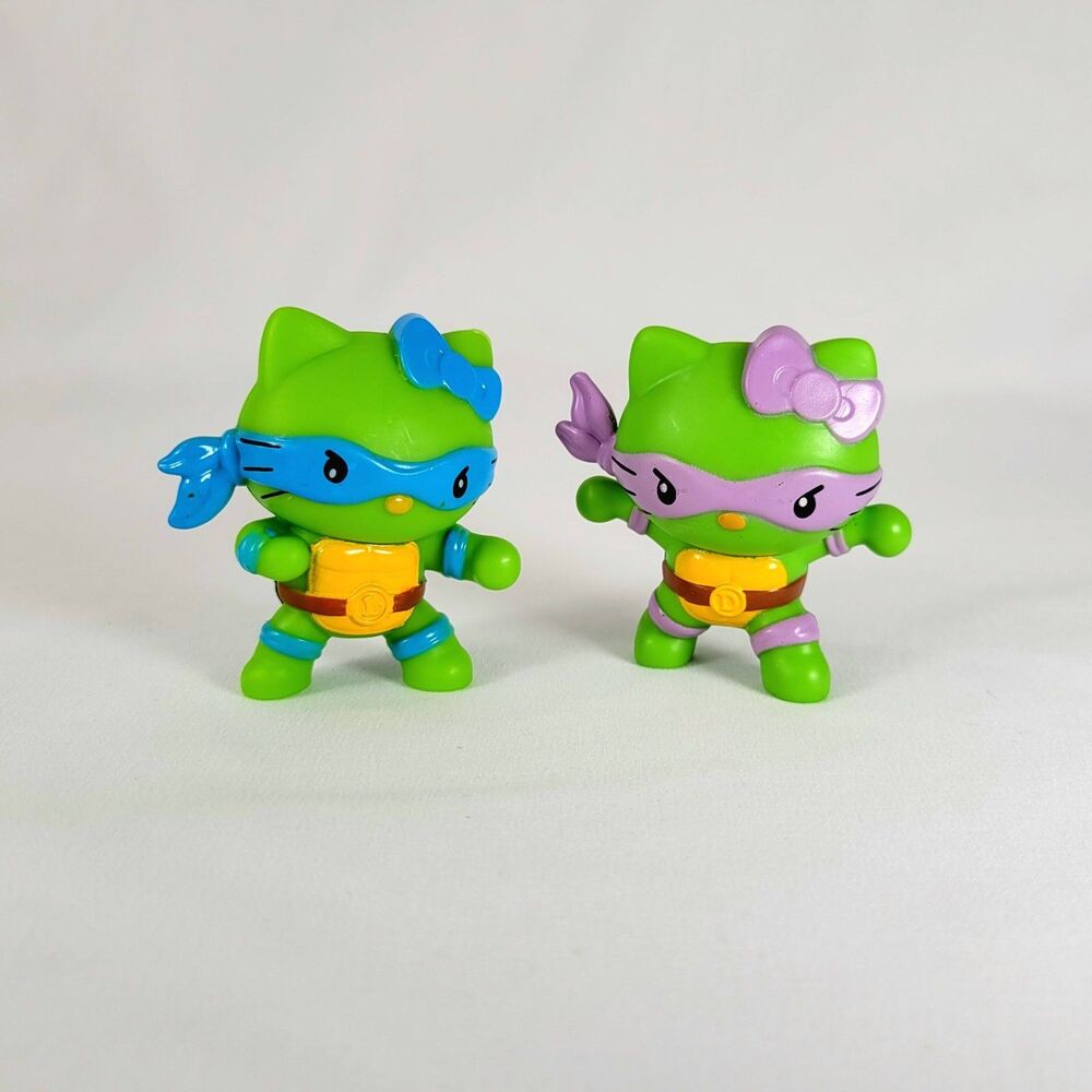 McDonald's Teenage Mutant Ninja Turtles Hello Kitty Sanrio Lot 2025 Leo & Donnie